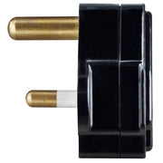 Masterplug Basic - Round Pin, 5A, Black