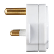 Masterplug Basic - Round Pin, 5A, White