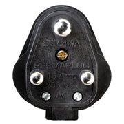Masterplug Basic - Round Pin, 15A, Black