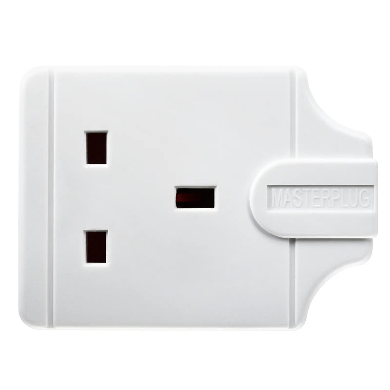 Masterplug Basic - 1 Socket, 13A, White
