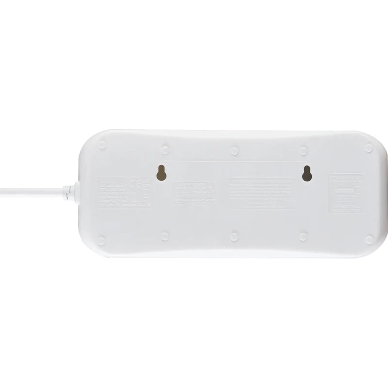 Masterplug Basic - 8 Sockets, 2m, 13A, White