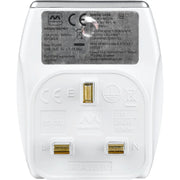 Masterplug High Gloss USB - 2 x USB A, 13A, Gloss White