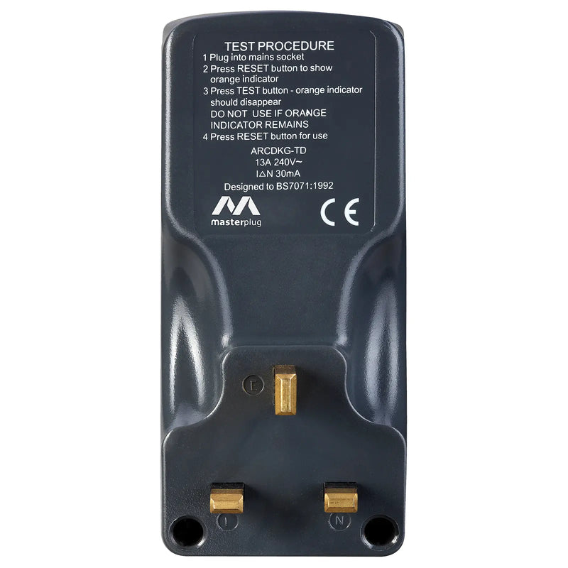 Masterplug Outdoor - Adaptor, 13A, Grey