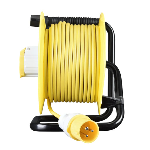 Masterplug Site - 25m, 2 Sockets, 16A, Yellow