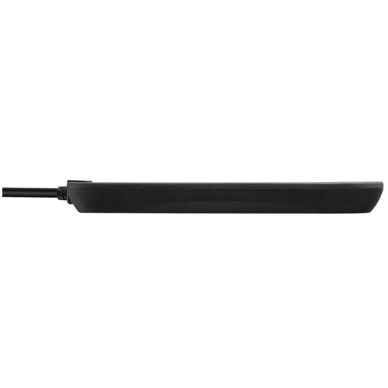 Masterplug Surge - 4 Sockets, 2m, 13A, Black