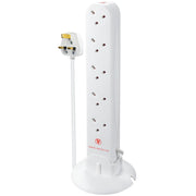 Masterplug Surge - 10 Sockets, 1m, 13A, White