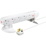 Masterplug Surge - 10 Sockets, 1m, 13A, White