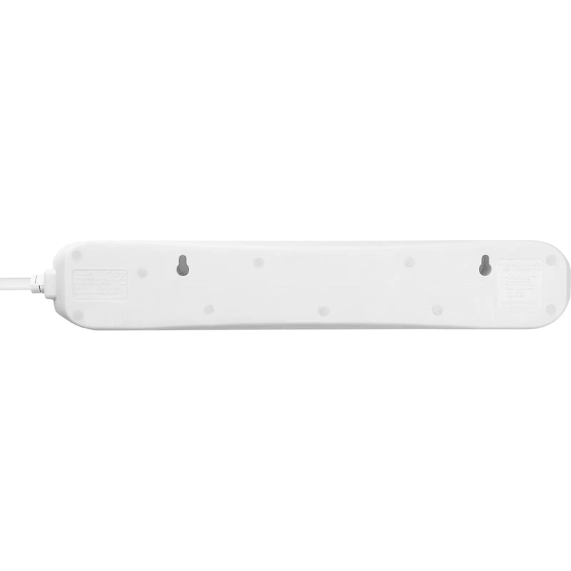 Masterplug Switched - 4 Sockets, 2m, 13A, White