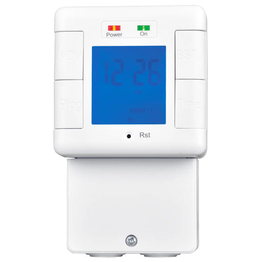 Masterplug Timer - 7 Day - Wired, White
