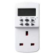 Masterplug Timer - 7 Day, White