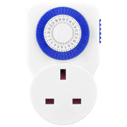 Masterplug Timer - 24 Hour, White - 3 Pack