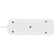 Masterplug Travel - 20W USB, 2 Socket Travel Extension Lead, 0.5m, 13A, White