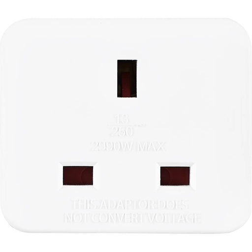 Masterplug Travel - 2 Socket, White