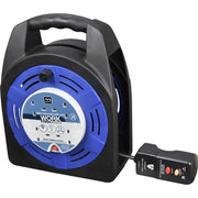 Masterplug Work - 20m, 4 Sockets, 13A, Blue