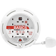Masterplug Work - 4m, 4 Sockets, 13A, White