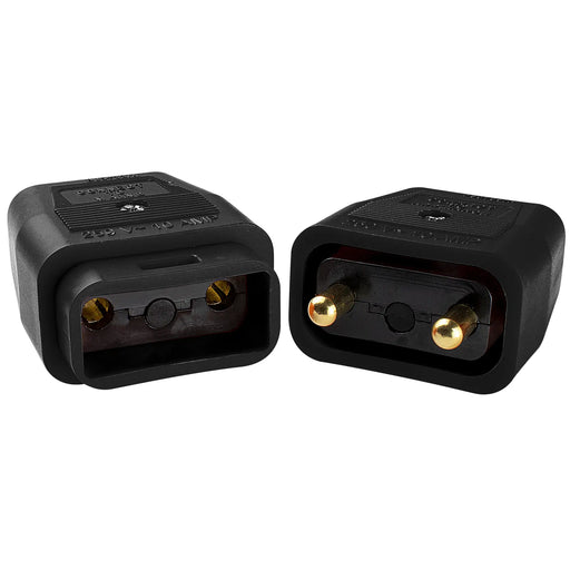 Masterplug Work - 2 Pin Connector, 10A, Black