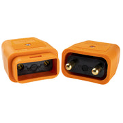 Masterplug Work - 2 Pin Connector, 10A, Orange