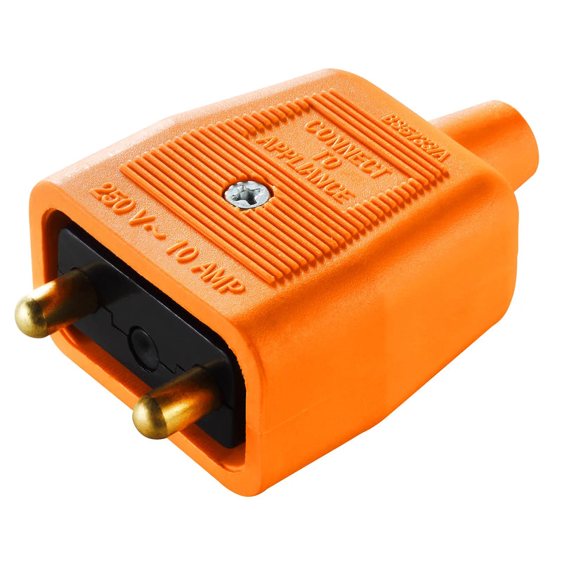 Masterplug Work - 2 Pin Connector, 10A, Orange