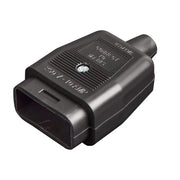 Masterplug Work - 3 Pin Connector, 10A, Black