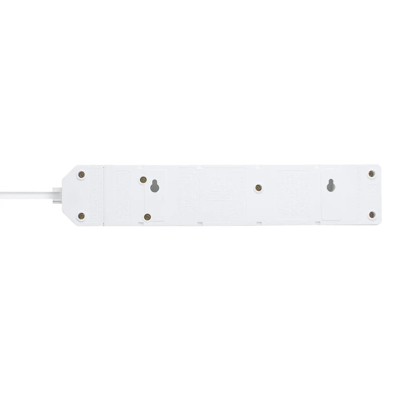 Masterplug Work - 4 Sockets, 2m, 13A, White