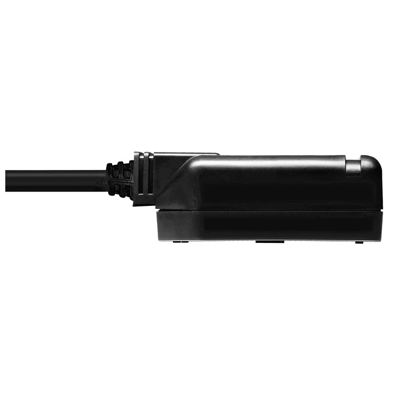 Masterplug Work - 1 Socket, 13A, Black