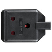 Masterplug Work - 1 Socket, 15A, Black