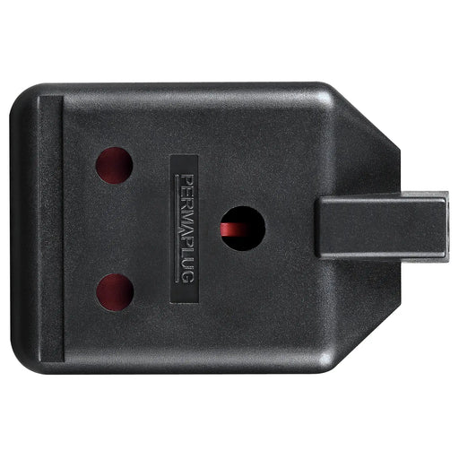 Masterplug Work - 1 Socket, 15A, Black