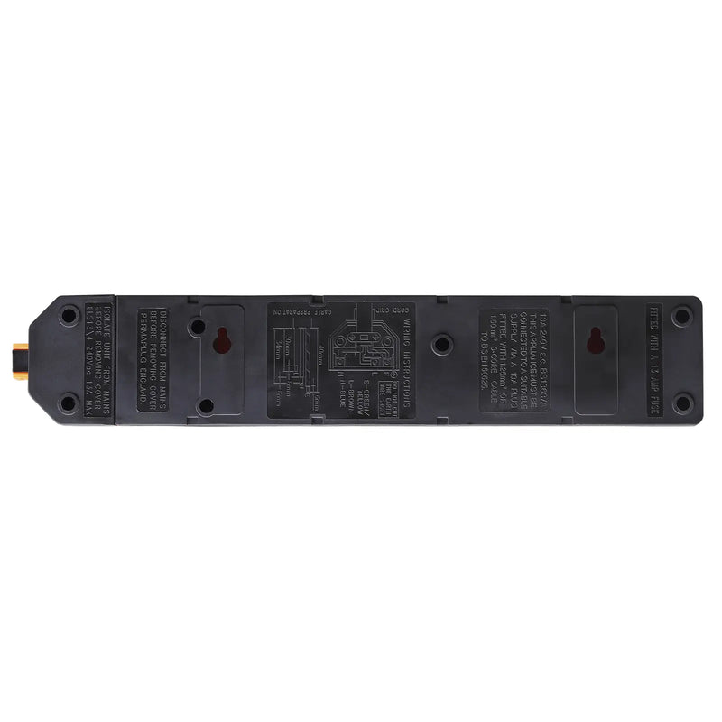 Masterplug Work - 4 Sockets, 13A, Orange