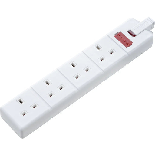 Masterplug Work - 4 Sockets, 13A, White