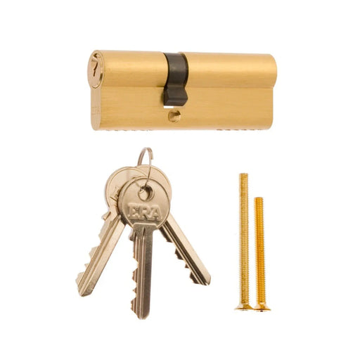 Era Double Euro Cylinder Brass 40/40