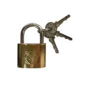 Owler & Banks Brass Coated Padlock 38mm