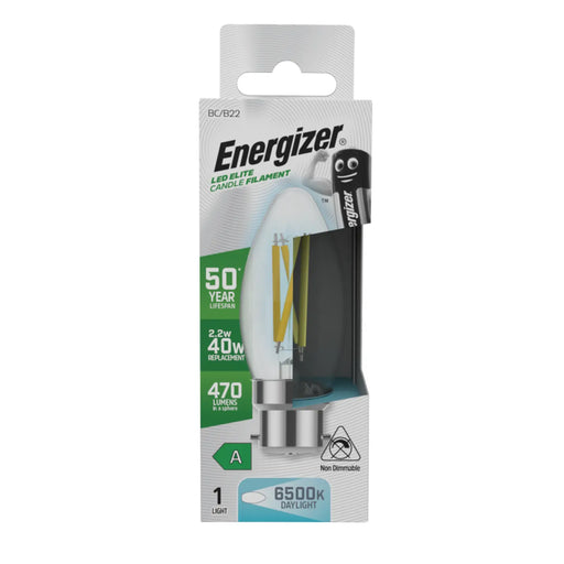 Energizer B22 A Rated Candle 2700k 2.2w