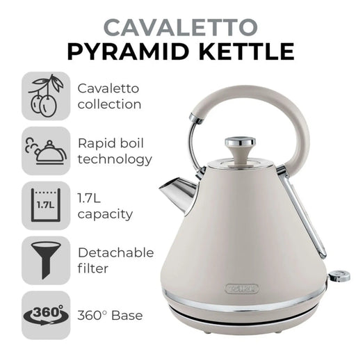 Tower Cavaletto Pyramid Kettle Mushroom 1.7L