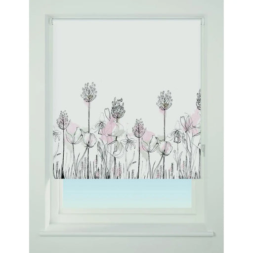 Universal Roller Blind Floral Border 90cm