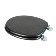 Croydex Flexi-Fix Toilet Seat Quartz Black
