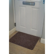 JVL Ribbed Indoor Doormat 50 x 80cm Dark Brown