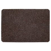 JVL Ribbed Indoor Doormat 50 x 80cm Dark Brown