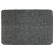 JVL Ribbed Indoor Doormat 50 x 80cm Light Grey