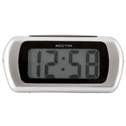 Acctim Auric LCD Clock Silver