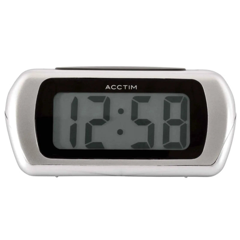 Acctim Auric LCD Clock Silver