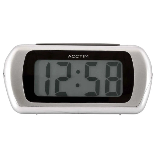Acctim Auric LCD Clock Silver