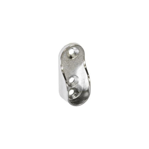 Securit Chrome Oval Rod Socket 30mm Pack 2