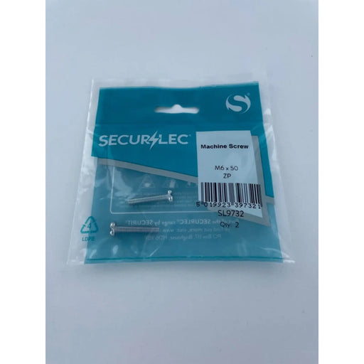 Securlec Machine Screw ZP M6 x 50mm Pack 2