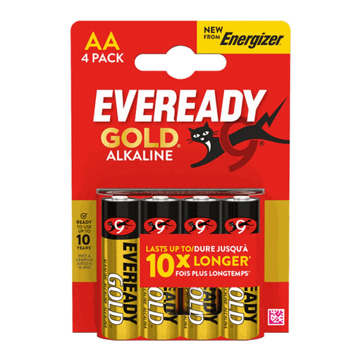 Eveready Gold AA Batteries Card of 4