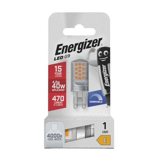 Energizer LED G9 4.2w 470lm Dimmable 4000k