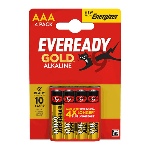 Eveready Gold AAA Batteries Card of 4