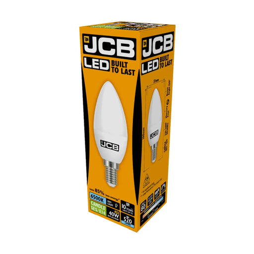 JCB LED Candle 470lm Opal 6w E14 6500k
