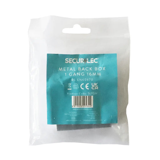 Securlec 1 Gang Metal Box 16mm