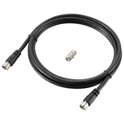 Luceco Ross Satellite Cable With Female To Female Coupler 1.5m Black
