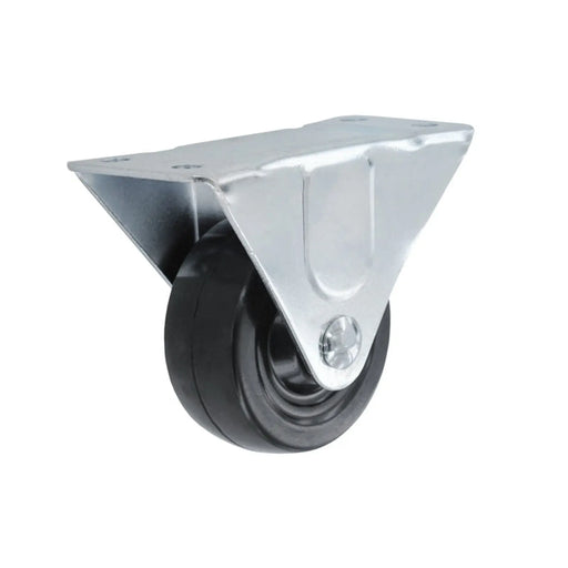 Smiths Ironmongery Rigid Castor Rubber Wheel 64mm